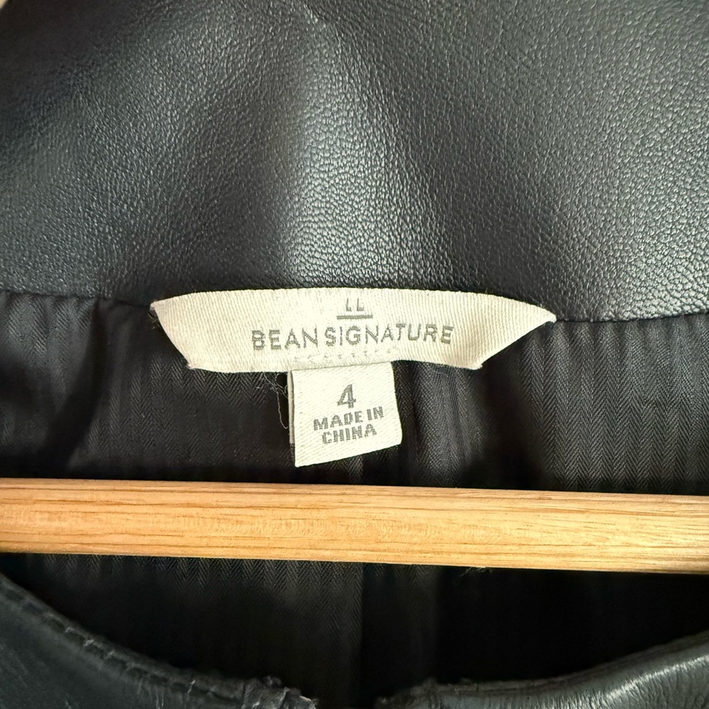 LL Bean Signature Leather Jacket - Picture 2 of 6